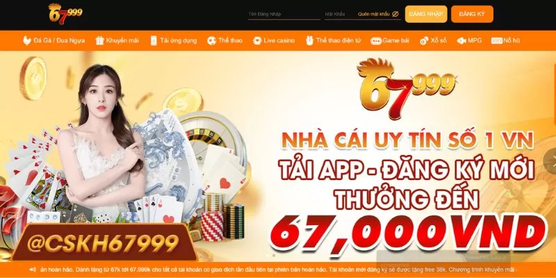 Cửa sổ chính thức của nhà cái 67999